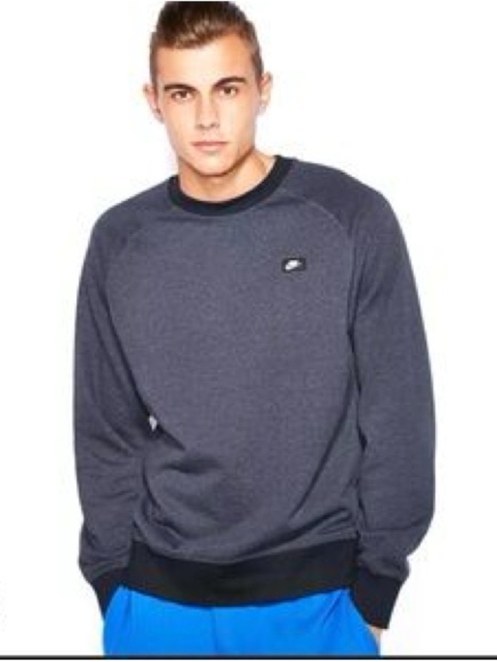 Nike Men's Dark Gray Crewneck Sweater
